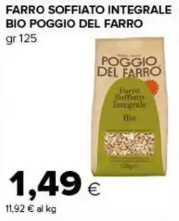 Tigre Amico Farro soffiato integrale bio Poggio del Farro offerta