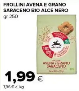 Tigre Amico Frollini avena e grano saraceno bio alce nero offerta