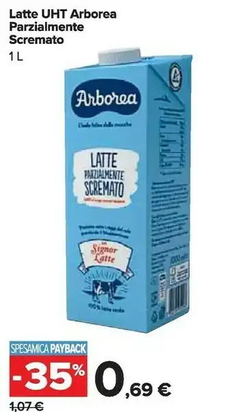 Carrefour Market Latte parzialmente scremato offerta
