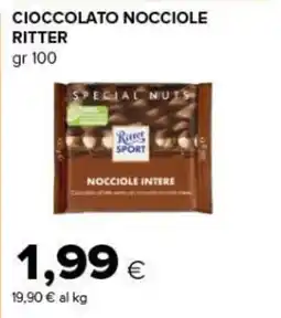 Tigre Amico Cioccolato nocciole Ritter offerta