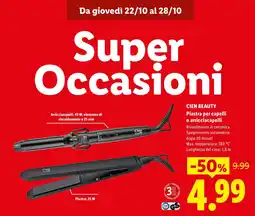 Lidl Cien Beauty Piastra per capelli o arricciacapelli offerta