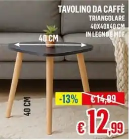 Satur Tavolino da caffè triangolare offerta