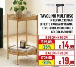 Satur Tavolino multiuso offerta