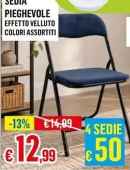Satur Sedia pieghevole effetto velluto offerta