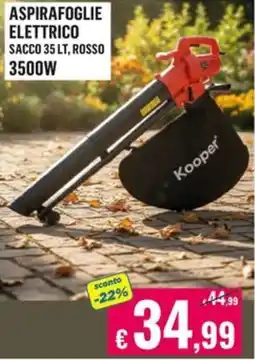 Satur Aspirafo glie elettrico Kooper offerta