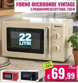 Satur Forno microonde vintage Koopar offerta