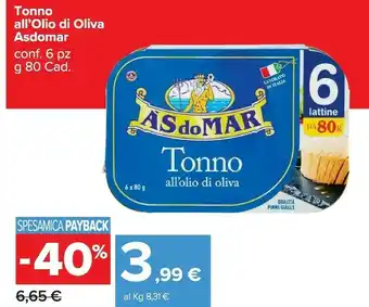 Carrefour Market Tonno offerta