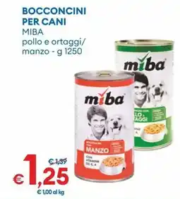 MD Discount Bocconcini per cani Miba manzo offerta