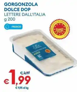 MD Discount Gorgonzola dolce DOP Lettere dall'Italia offerta