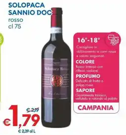 MD Discount Solopaca Sannio DOC rosso offerta