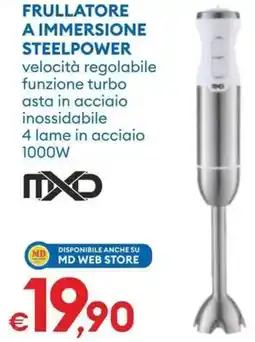 MD Discount Frullatore a immersione SteelPower offerta