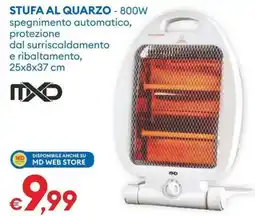 MD Discount Stufa al quarzo MXD offerta
