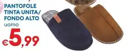 MD Discount Pantofole tinta unita/fondo alto uomo offerta