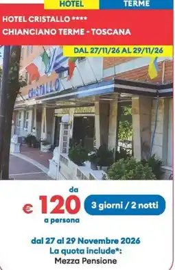 MD Discount Hotel Cristallo offerta