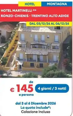 MD Discount Hotel Martinelli ** offerta