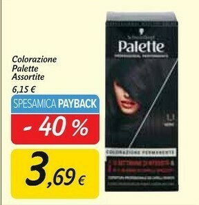 Colorazione palette