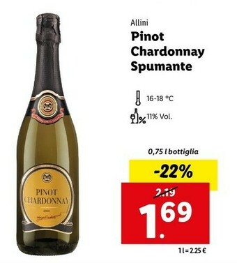 Lidl Pinot chardonnay spumante offerta