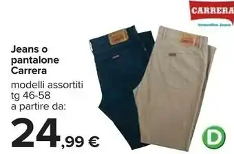 Carrefour Jeans o pantalone offerta