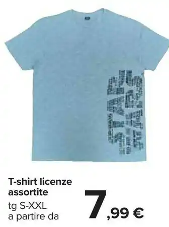 Carrefour T- shirt licenze assortite offerta