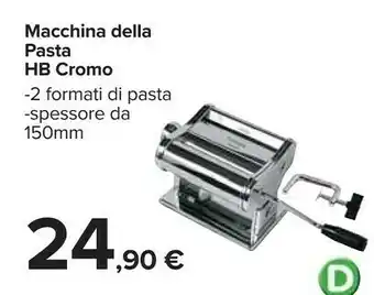 Carrefour Macchina della pasta hb cromo offerta