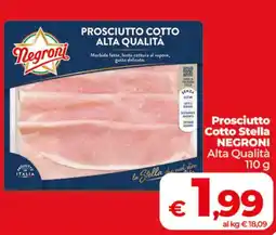 Coop Prosciutto Cotto Stella Negroni offerta