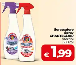 Coop Sgrassatore Spray Chanteclair offerta