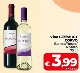 Coop Vino Glicine IGT Corvo Bianco/Rosso/ Rosato offerta