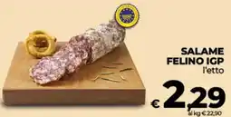 Coop Salame Felino IGP offerta