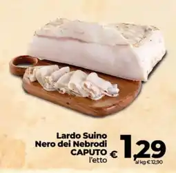 Coop Lardo Suino Nero dei Nebrodi CAPUTO offerta