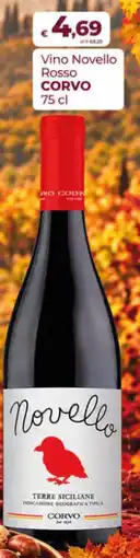 Coop Vino Novello Rosso Corvo offerta