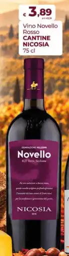 Coop Vino Novello Rosso Cantine Nicosia offerta