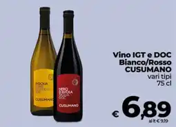 Coop Vino IGT e DOC Bianco/Rosso Cusumano offerta