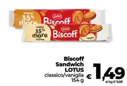 Coop Biscoff Sandwich LOTUS offerta