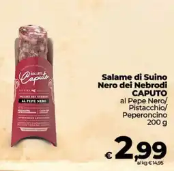 Coop Salame di Suino Nero dei Nebrodi Caputo offerta