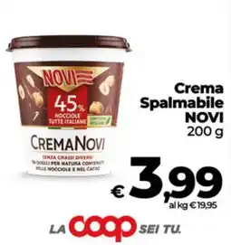 Coop Crema Spalmabile NOVI offerta