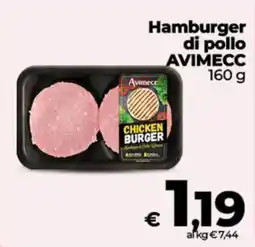 Coop Hamburger di pollo Avimecc offerta