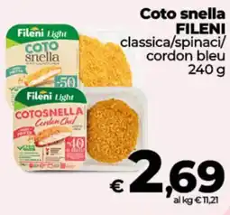 Coop Coto snella Fileni offerta