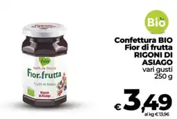 Coop Confettura BIO Fior di frutta Rigoni di Asiago offerta