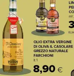 Oasi Olio extra vergine di oliva il casolare grezzo naturale Farchioni offerta