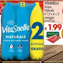 Despar VitaSnella Acqua Naturale offerta