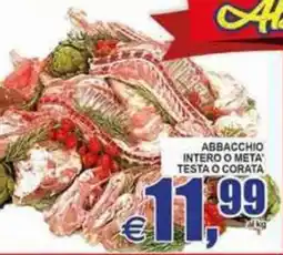 Pewex Abbacchio intero o meta' testa o corata offerta