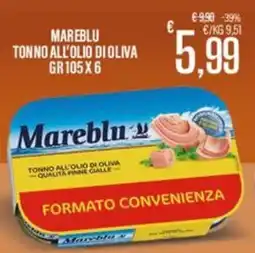 Supermercati EffePiù Mareblu tonno all'olio di oliva offerta