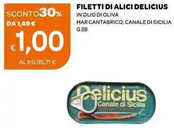 Ekom Filletti Di Alici Delicious G 28 offerta