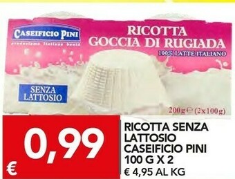 Caseificio pini ricotta senza lattosio