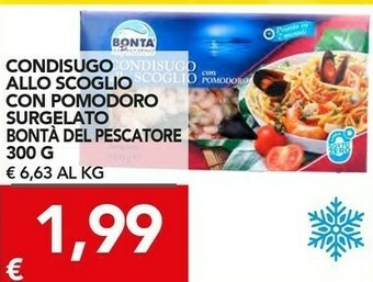 TuoDi Condisugo allo scoglio con pomodoro surgelato offerta