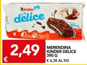TuoDi Kinder delice con latte 390 g(ml) offerta