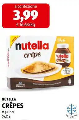 ALDI Nutella crêpes offerta