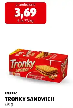 ALDI Tronky sandwich offerta