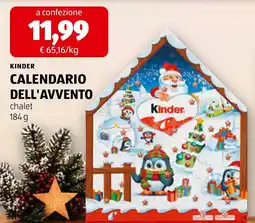 ALDI Kinder Calendario dell'Avvento chalet offerta