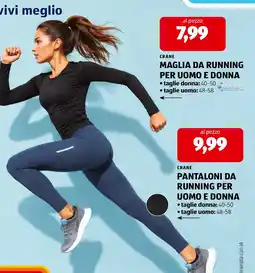 ALDI Crane Maglia da running per uomo e donna offerta